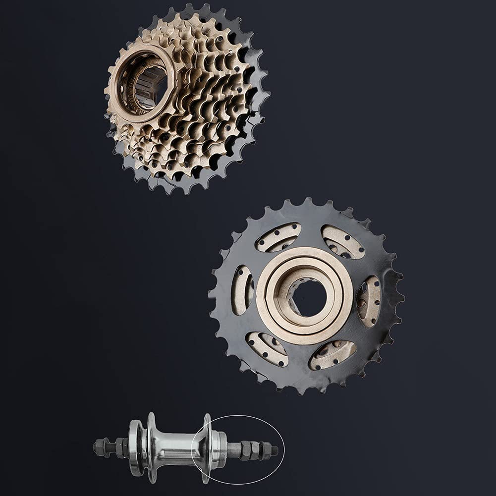 Corona Bici,Pignone Bici Flywheel filettato MTB 6 7 a 8 velocità Cassette per Biciclette MTB Ruovolto Ruota Libera da 13-28T 11-32T Bicicletta