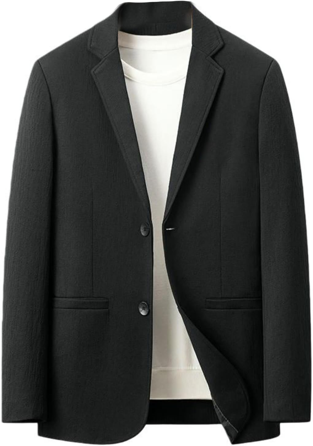 Men’s Autumn Middle-Aged Lapel Simple Comfortable Warm Versatile Business Casual Blazer