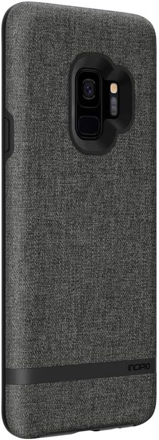Incipio Carnaby Samsung Galaxy S9 Case [Esquire Series] with Co-Molded Design and Ultra-Soft Cotton Finish for Samsung Galaxy S9 (2018) - Gray