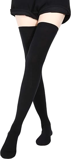 Socks Thigh High Cotton Socks 