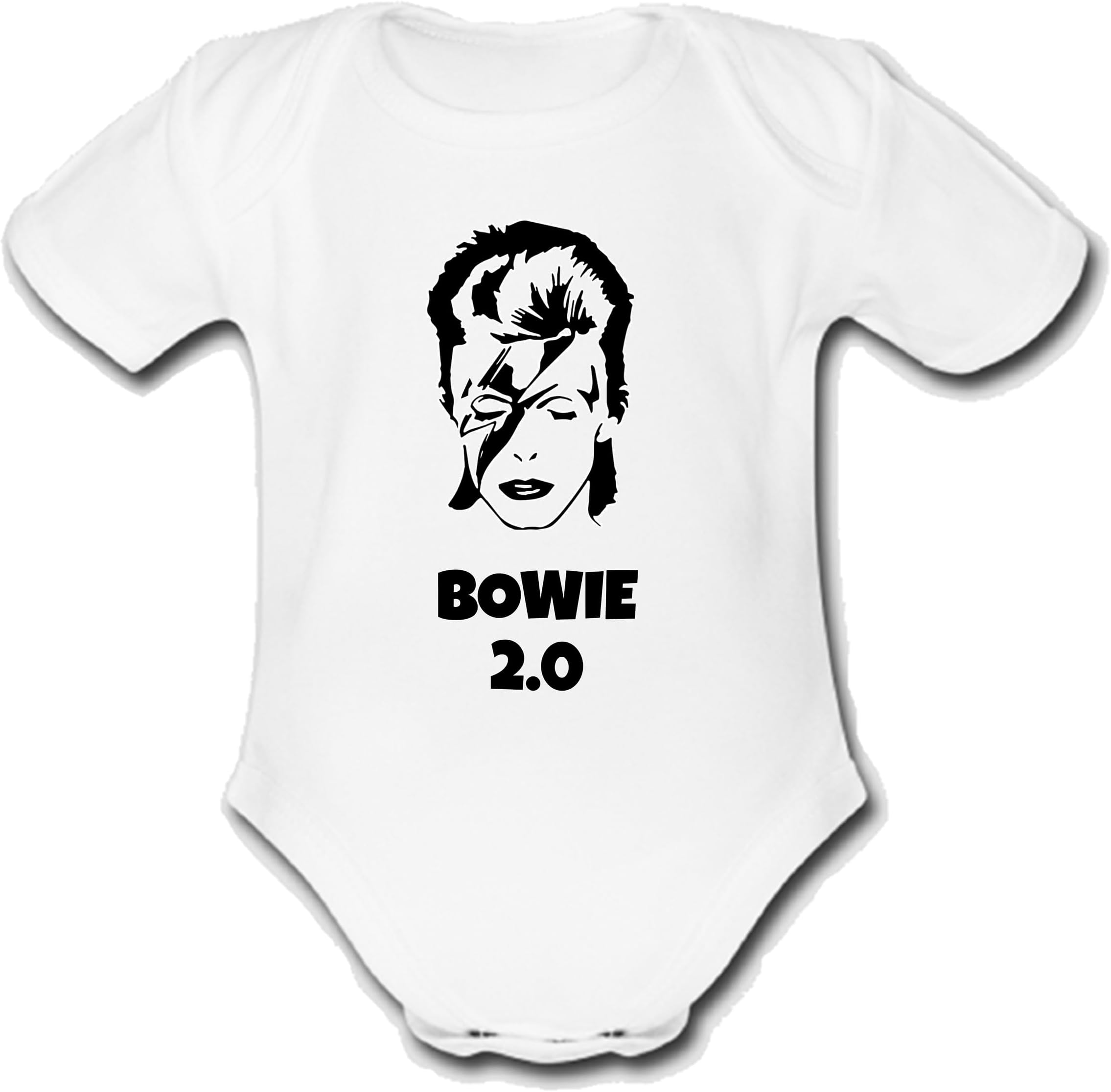BOWIE 2.0 DAVID ZIGGY STARDUST Baby Grow Cute Funny Unique Music