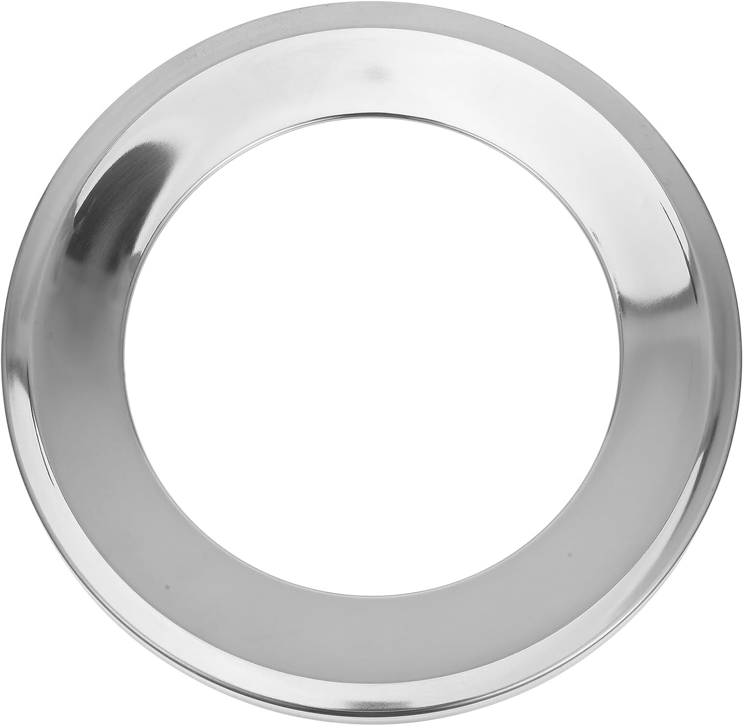 Ciieeo Stainless Steel Kitchen Trash Can Lid 30x30cm round Garbage Bin Cover Recessed Flip Lid for Bathroom Waste Bin Household Use