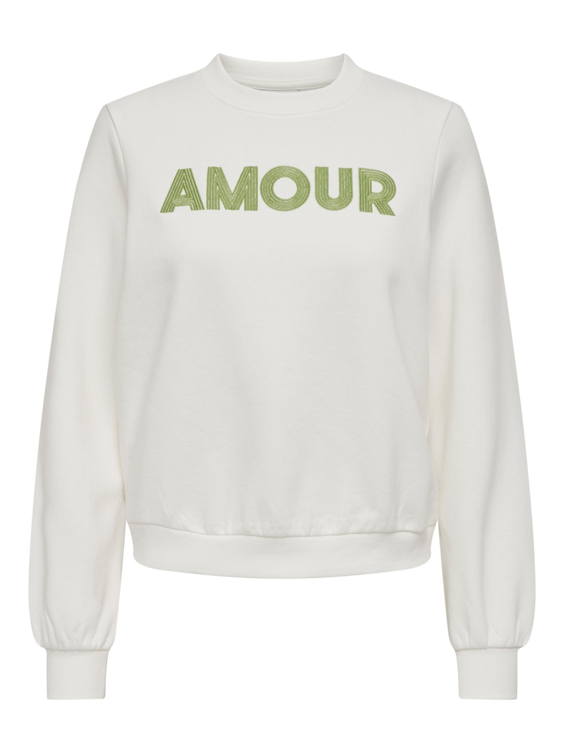ONLANA L/S EMBROIDERY O-NECK BOX SWT Sweatshirt Kadın