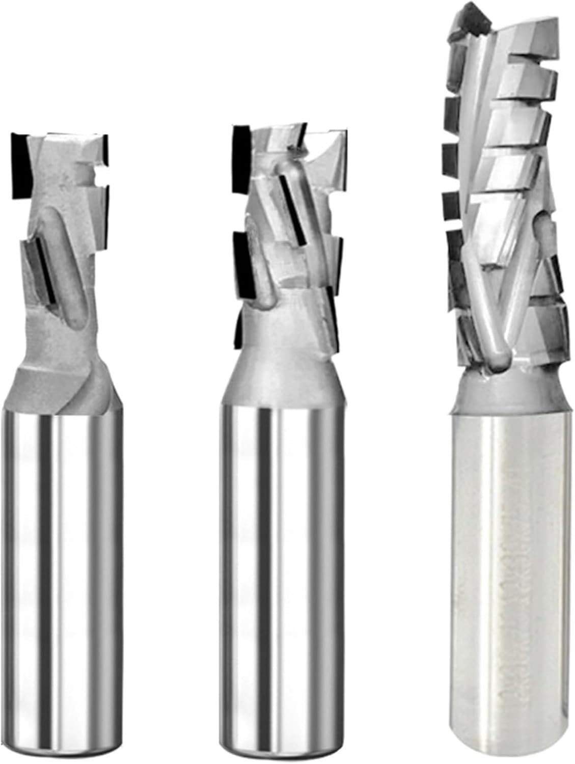 Diamond Spiral Milling Cutter PCD Corn End Mill Engraving Slotting CNC Tool for Silicate Board Anti-Bite MDF Solid Wood (Size : 12x8x22 -Z1x1)