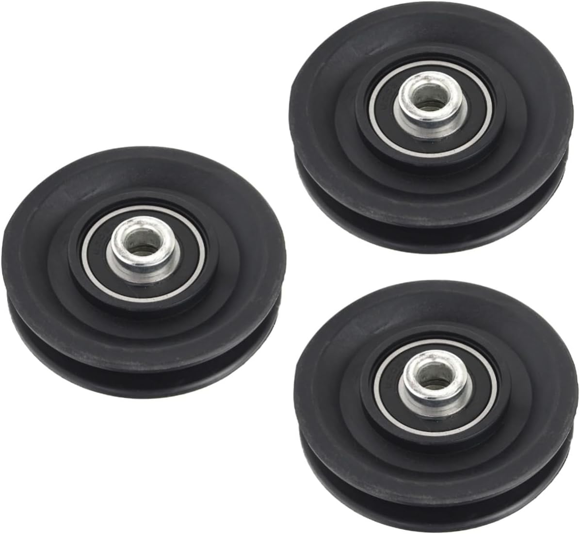 Yardwe 3 Pcs Pulley Gym Equipment Bearing Pulley Wheel Garage Door Pulley System Basketball Keyrings Home Gym Pulley Universal Pulley Wheel Pulley for Gym Pully Dedicated Guide Wheel