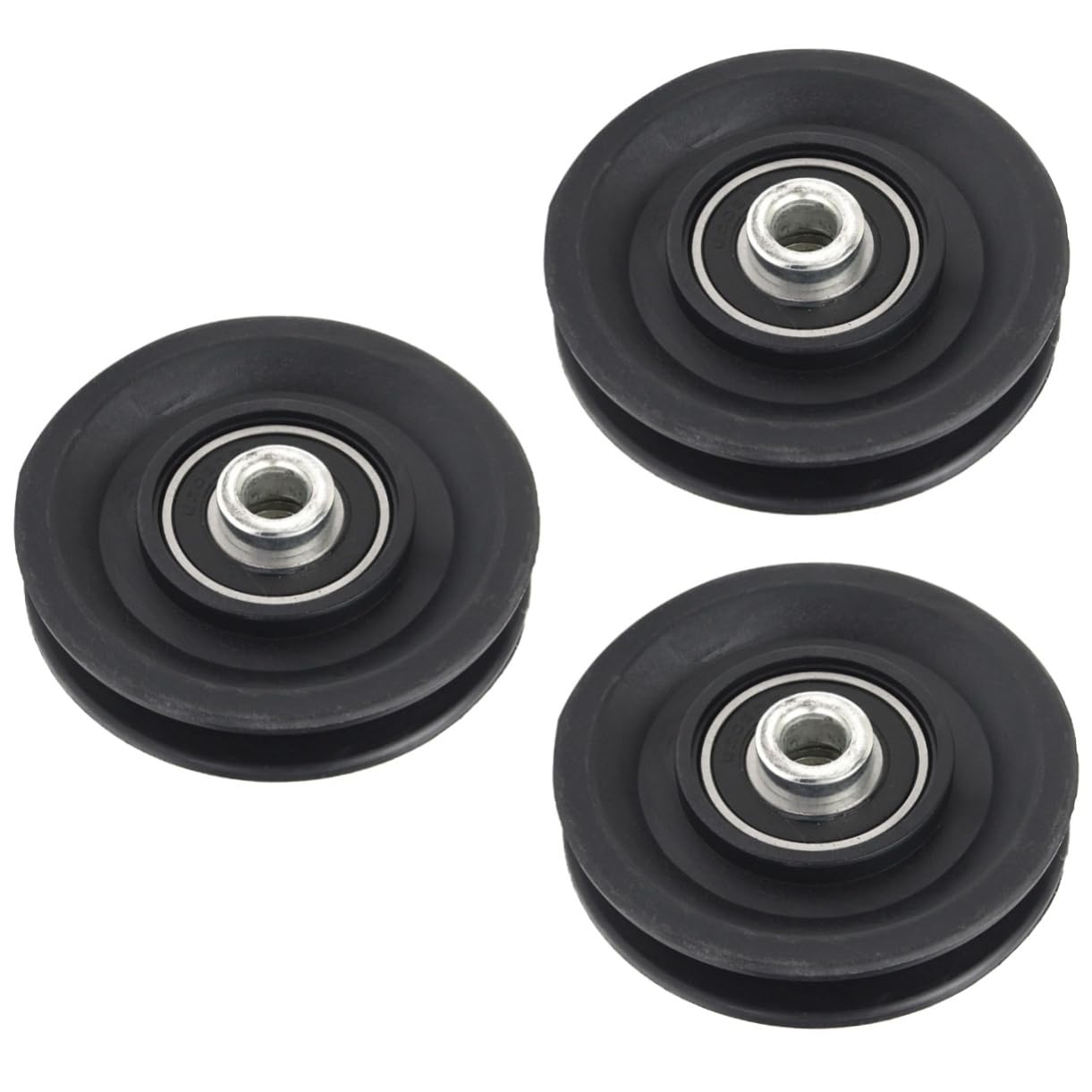Yardwe 3 Pcs Pulley Gym Equipment Bearing Pulley Wheel Garage Door Pulley System Basketball Keyrings Home Gym Pulley Universal Pulley Wheel Pulley for Gym Pully Dedicated Guide Wheel