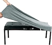 Vista 22 de SINOSSO Funda de terciopelo suave para banco de piano para 2 personas, (27.5"- 36.5") L x (12"- 16") A rectángulo elástico lavable funda protectora