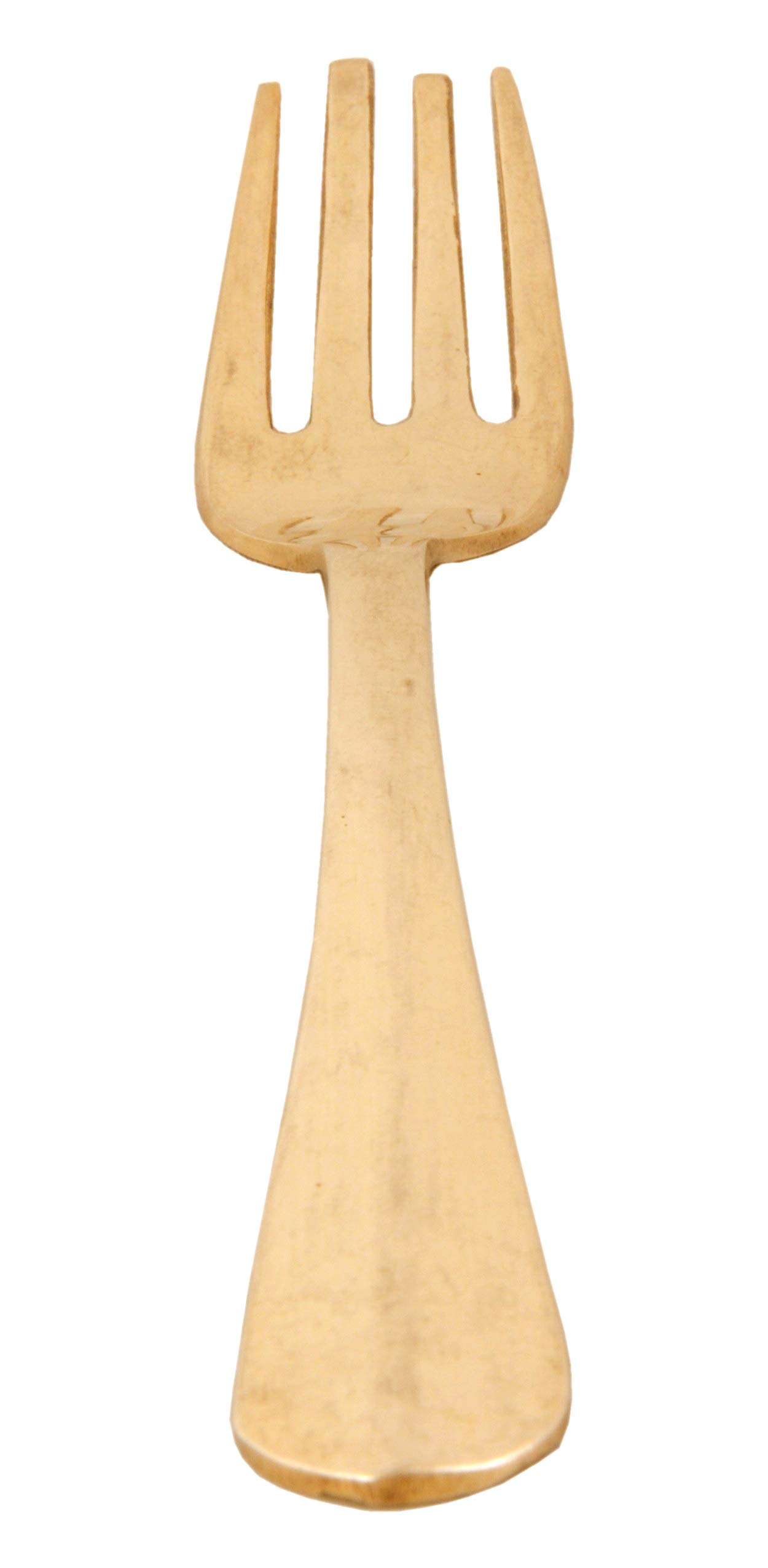 Shiv Shakti Arts® Brass Fork - Tableware - Cutlery Set (Heavy Gauge - 7.2" Inch) - Set of 4 Pieces - Image 4 thumbnail