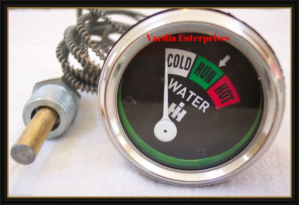 353868R91, 53690R2, 369849R91, 393476R91 IH Jauge de température de l'eau pour tracteur 350, 400, 450, 460, 560, 660