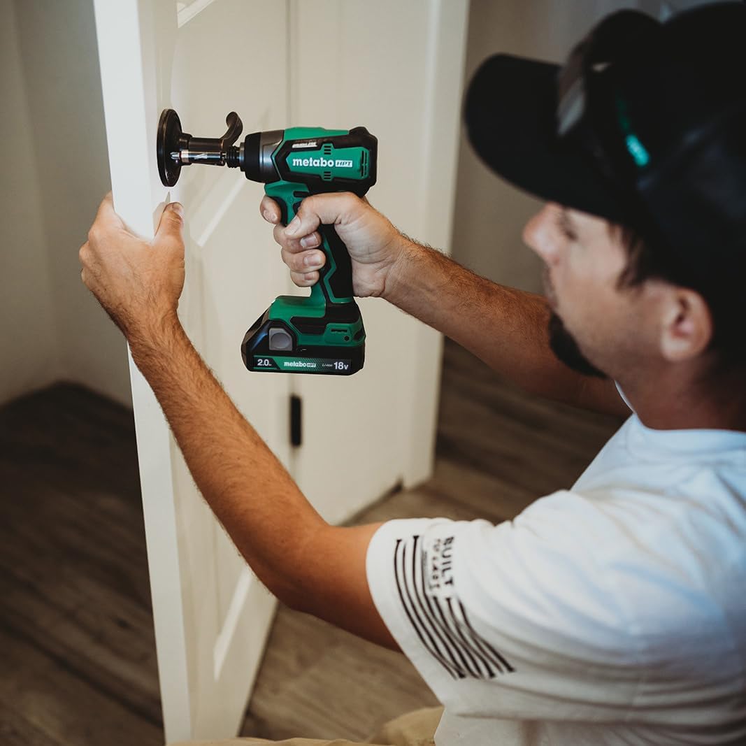 Metabo HPT 18V MultiVolt™ Cordless Sub-Compact Impact Driver Kit | 1/4-Inch Hex Chuck | Includes 2-18V, 2.0 Ah Batteries with Fuel Gauge | 1240 in-lbs of Torque | Lifetime Tool Warranty | WH18DDXS
