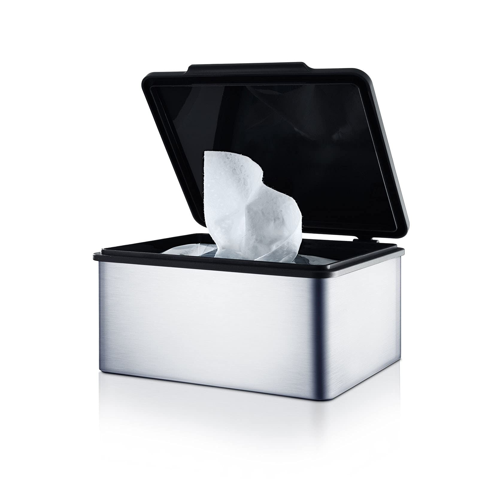 Blomus Menoto Chusteczki w Pudełku, Srebrny, 7,5 cm x 15 cm x 13 cm