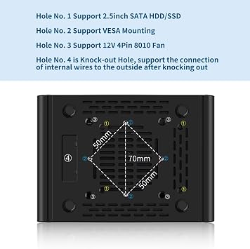 Mini PC, Firewall Appliance 4x2.5 Gigabit I226-V LAN, J6413 Processor, Micro computer Router Triple Display, Dual SATA, 2xM2_NVMe, TF, AES-NI, OPNsense, USB, Barebone NO RAM NO SSD