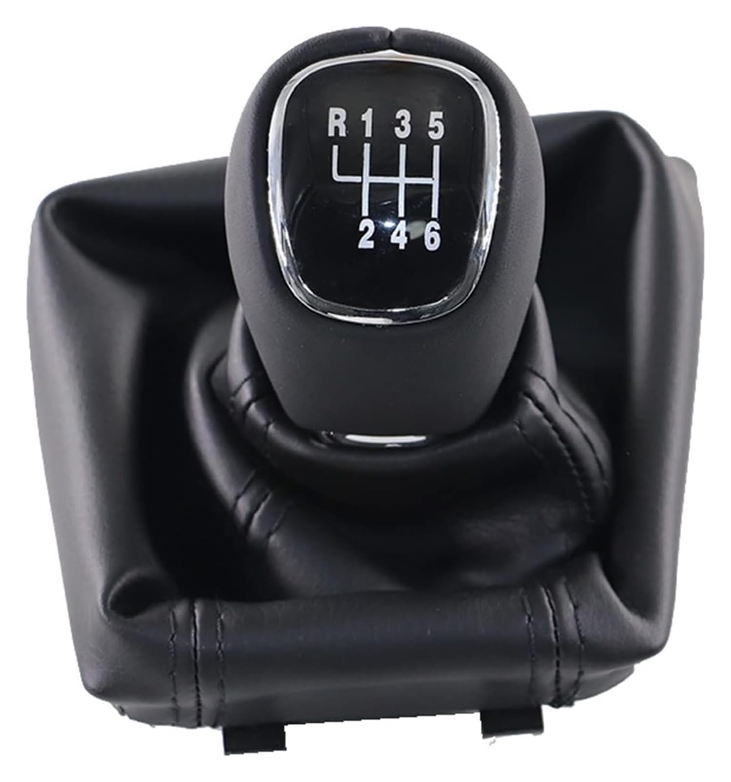 Gangxiao B Car Shift Gear Kno For Skoda For Octavia A7 Mk3 2014-2017 Car Gear Shift Kno Chrome Leather Lever Gaitor Oot Cover(B)