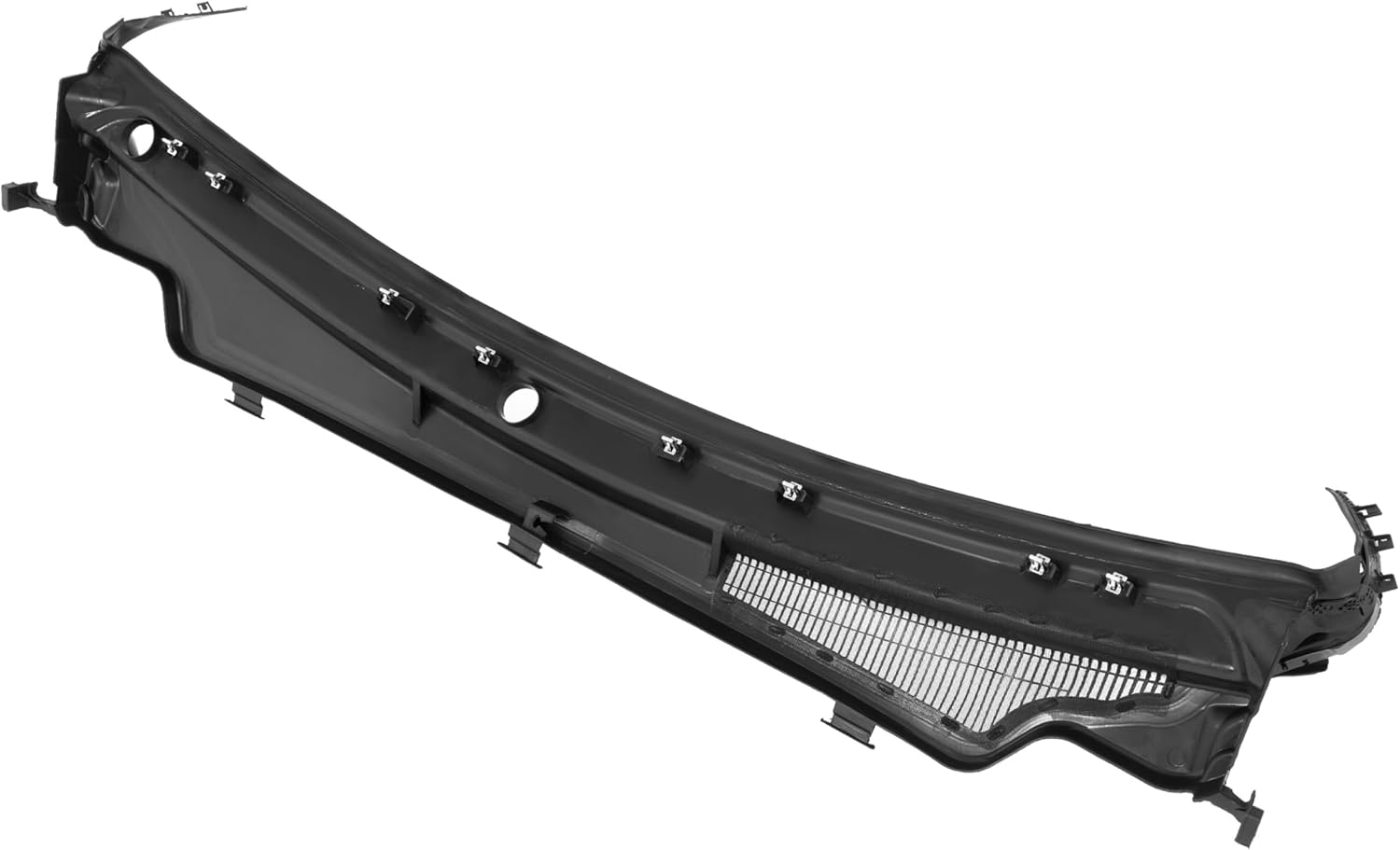 Windshield Wiper Cowl Panel Compatible with 2011-2015 Jeep Grand Cherokee Replacement for 55079197AH CH1271101 Air Inlet Grille Window Panel Cowl Cover Plastic Black