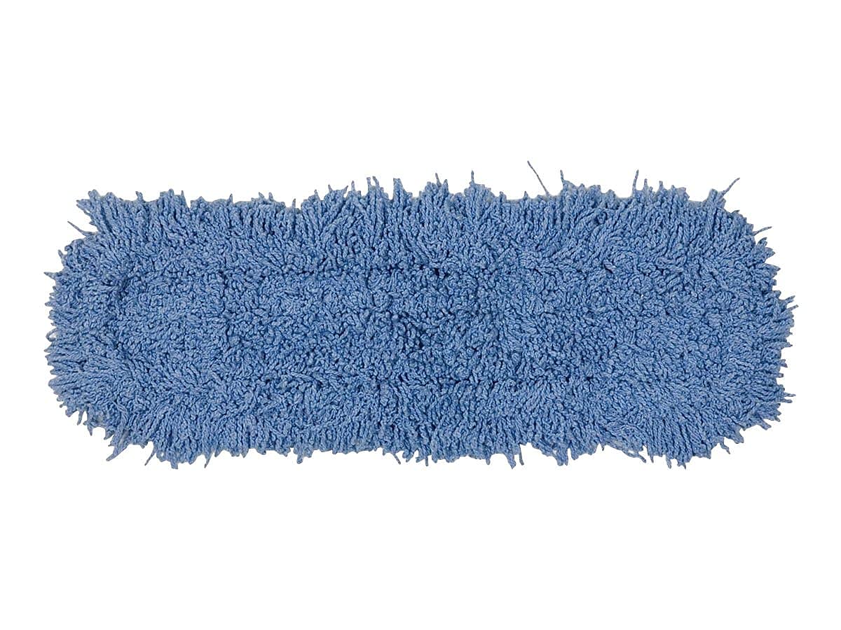 Rubbermaid Commercial Products Twisted Loop-Dust Mop Head Replacement 36-Inch Blue Cotton Refill for Industrial Use Fits Standard Size Mop Frame