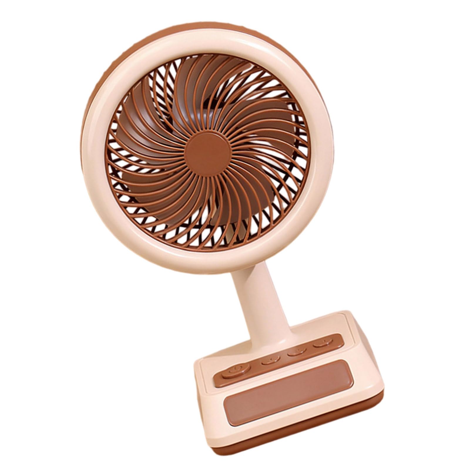 Uqezagpa Portable Low Desktop Fan Outdoor Desk Fan Desktop Adjustable 3 Speed USB Rechargeable for Bedroom USB Desk