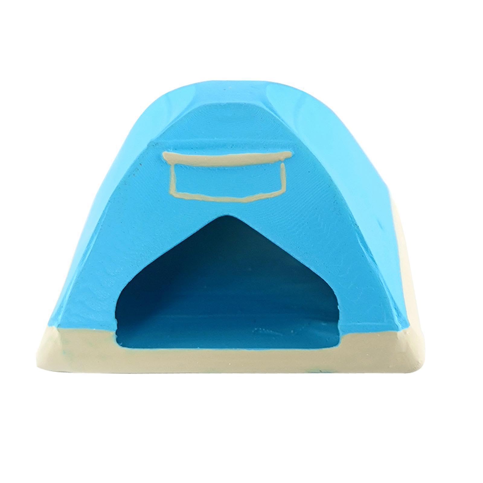 MUXZSIZ People Figures Model 164 Scale S Building Model Tiny Figures Diorama Creating Unique Scenic Layouts And Displays Tiny People Character Figurines Doll, Blue Tent, 3cm