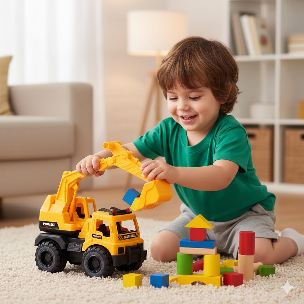 Heavy Duty Construction Excavator Toy Truck for Kids