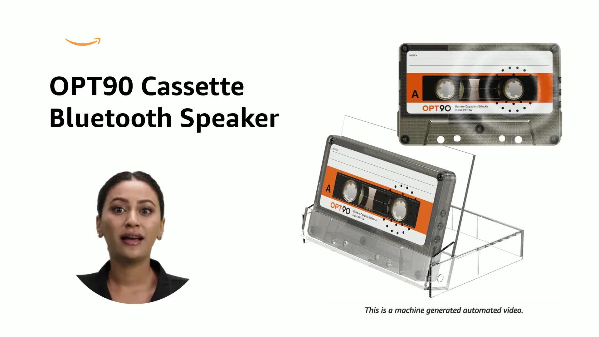 opt！ Cassette Speaker, Portable Bluetooth Speakers, Wireless