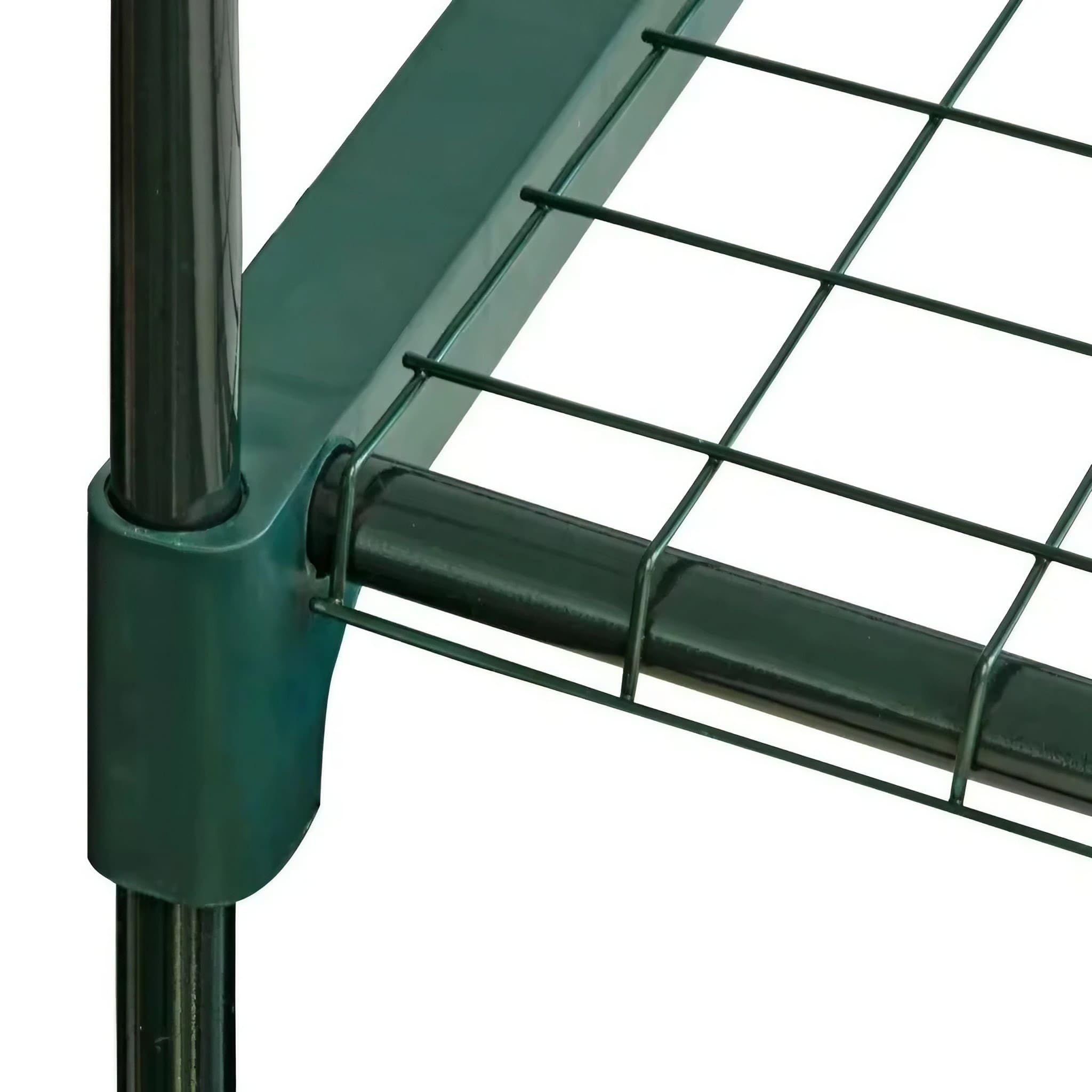 ESTO Serra da Balcone da Giardino, Corpo in Policarbonato e Telo in PVC Trasparente, Adatto per Colture Invernali, Copertura per Piante e Fiori (2 Ripiani)