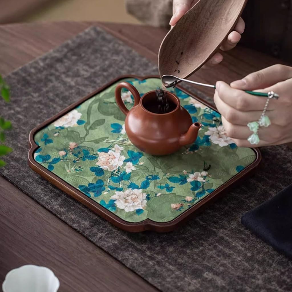 Bandeja Bandejas Decorativas De Té De Madera Maciza Creativa China, Pequeña Olla De Hilo De Nube For El Hogar, Mesa De Té Seca Organizador De Escritorio