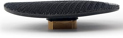 Miniatura 3 de HOMESOM Almohadilla de respaldo de goma de 5 ", almohadillas de respaldo negras, soporte de gancho y bucle 58-11 rosca para amoladora angular, 1