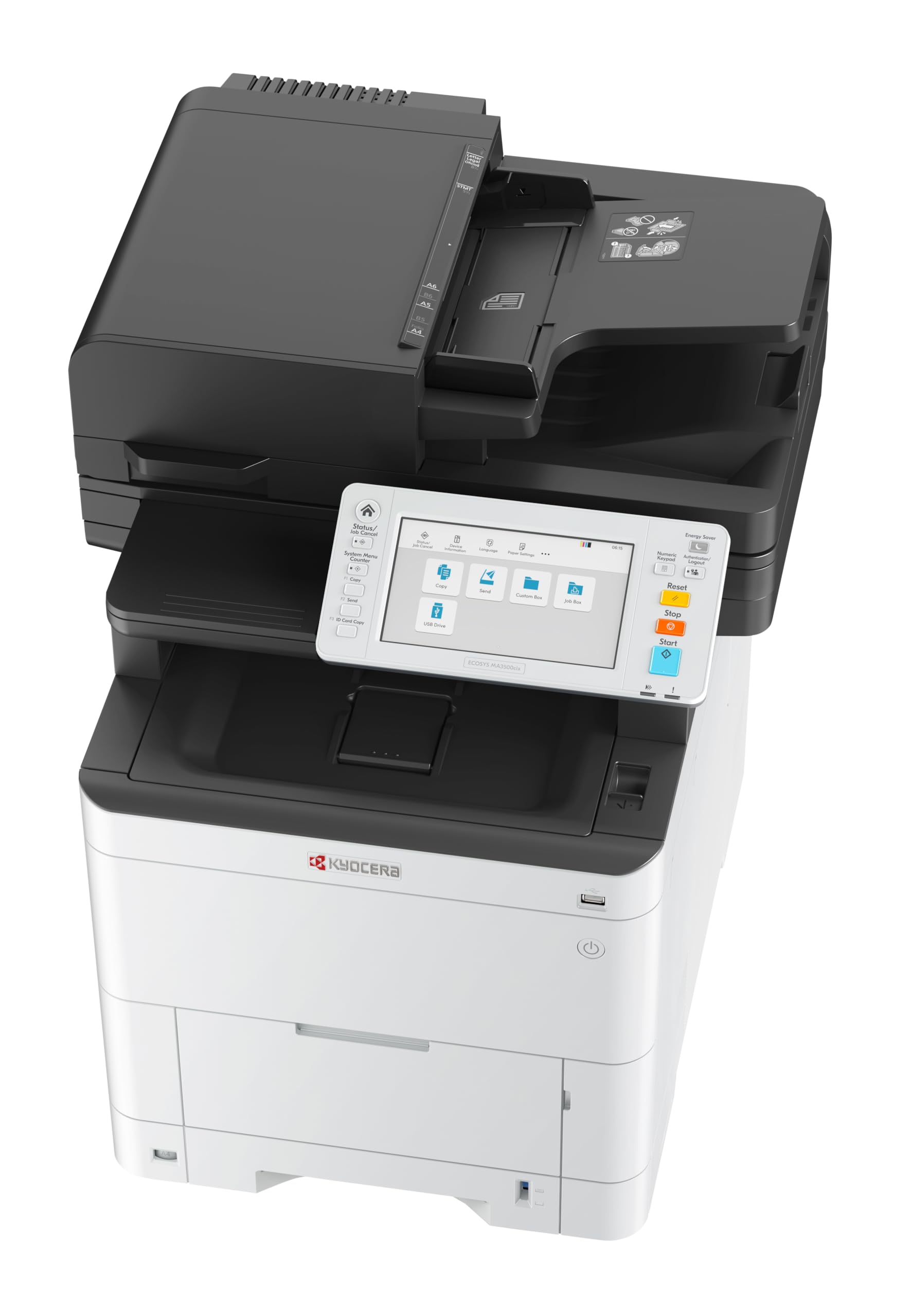 Kyocera Ecosys MA3500cix Imprimante Laser Couleur Multifonction Recto-Verso 35 ppm Imprimante Scanner photocopieur, imprimante Multifonction avec Panneau Tactile, Gigabit LAN, Impression Mobile