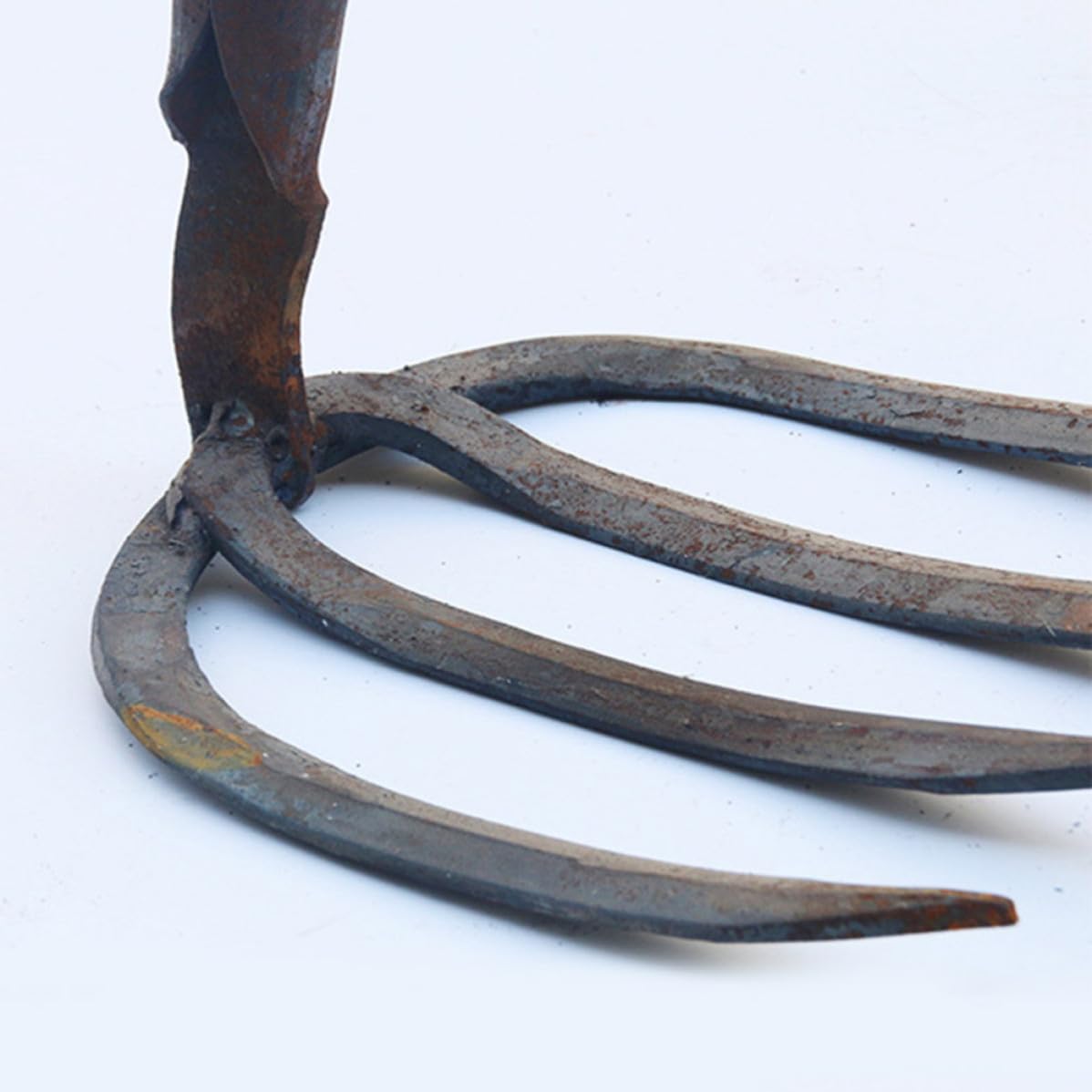 4-zinken Gartenrechen aus Kohlenstoffstahl, Schwarz, Handrechen