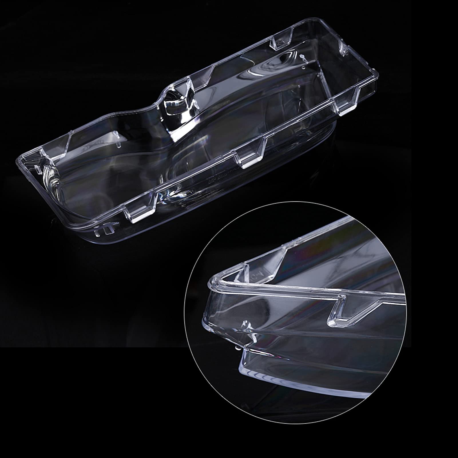 Copriobiettivo Faro Auto in Vetro per E46 4D 320i 325i 330i 2002-2005 Sostituzione Lente Trasparente Destra e Sinistra