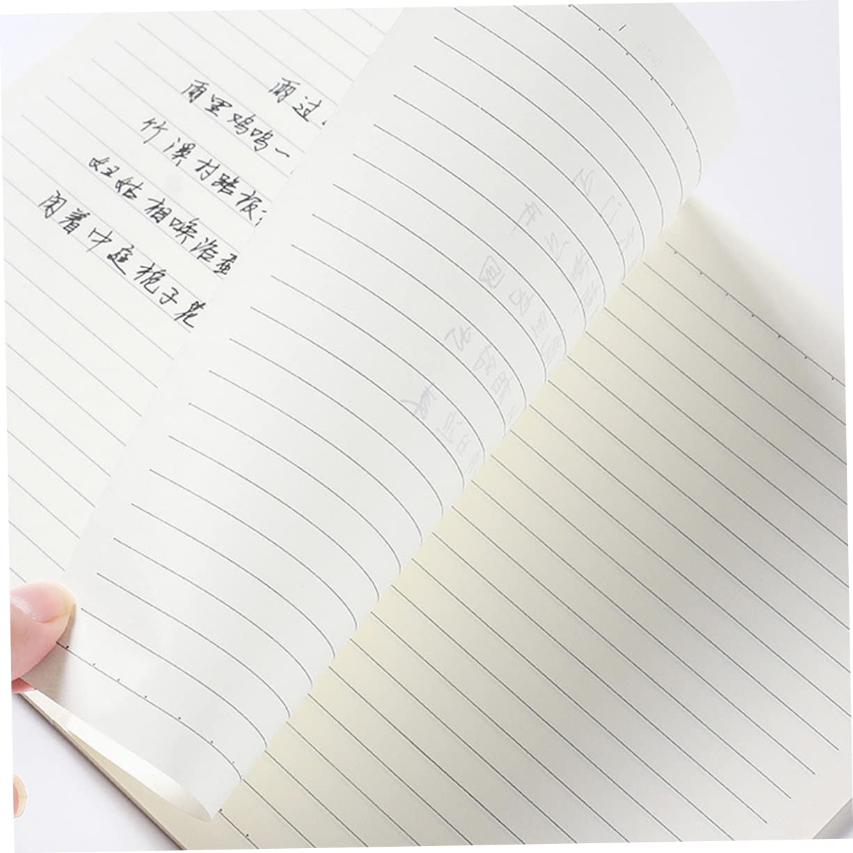 Angoily Quaderno a Spirale 4 Pezzi Copertina Bianca per Studenti | Carta Spessa Scrittura Scorrevole, Quaderni Righe Spirale per Viaggi e Decorazioni Scuola