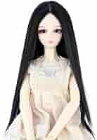 AX598 BJD 1/3 人形 ドール ウィッグ カツラ 耐熱 ハンドメイド Amazon | Koonfan 1/3 Bjd ドールウィッグ 耐熱180℃ センター