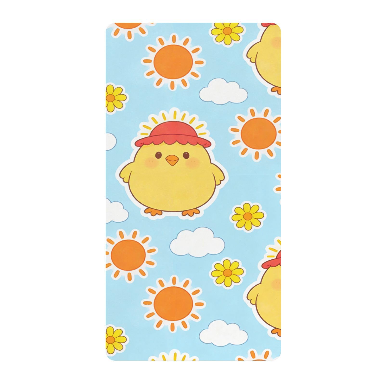 Drap de berceau en coton doux extensible Sunny contre l'inconfort nocturne de bébé
