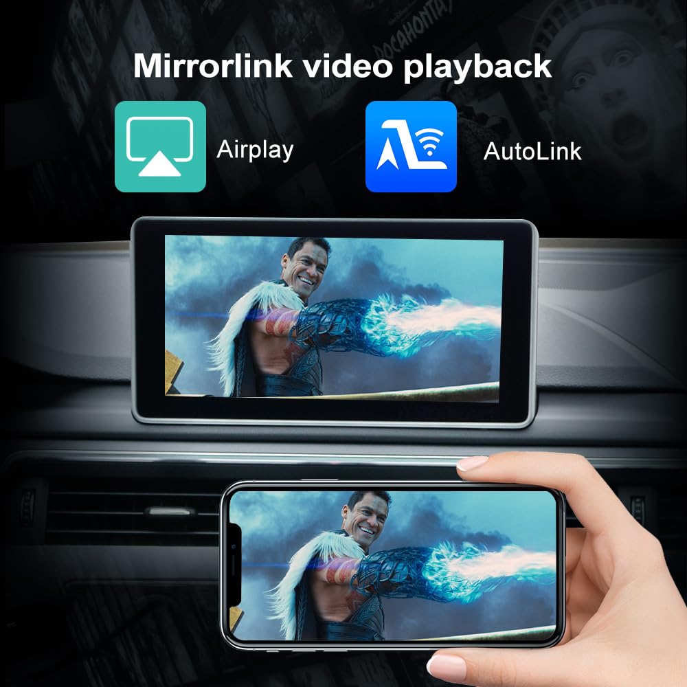 Andream Bezprzewodowa modernizacja CarPlay do Audi Q3 Q5 Q7 A1 A3 A4 A5 A6 C7 A7 A8 S5 S7, Bezprzewodowy moduł odbiornika CarPlay Android Auto Box, Airplay Android Auto MMI Box, Obsługa Mirrorlink