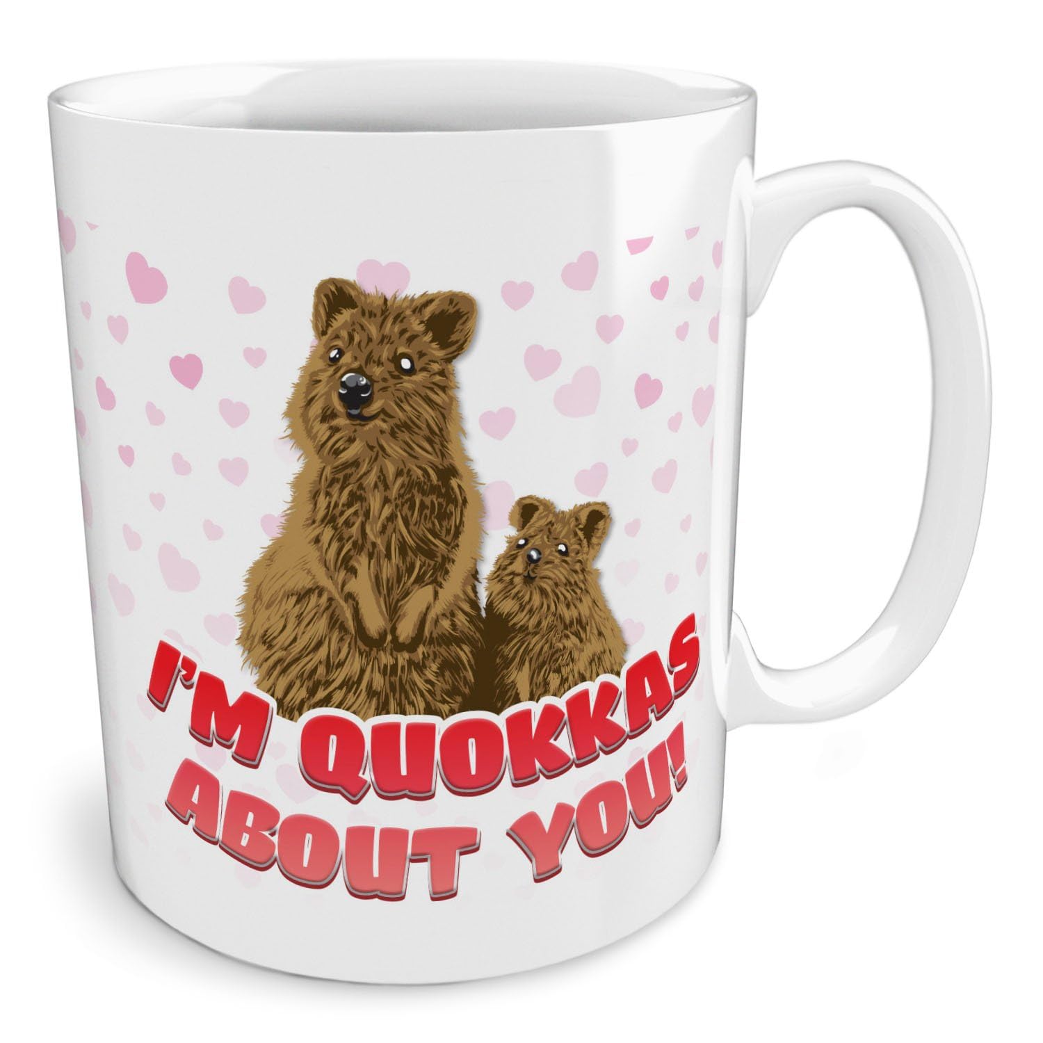 Black Raven Design - I'm Quokkas About You!, Ceramic Mug, 11fl oz