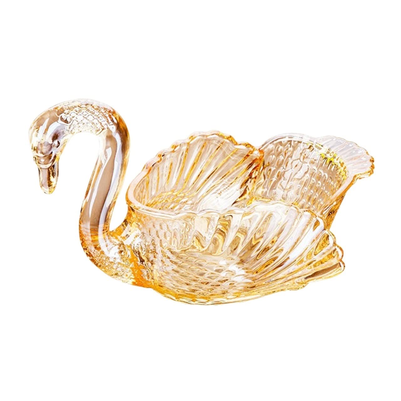 IROEJT Countertop Fruit Bowl Creative Swan Shaped Fruit Plate Exquisite Large-Capacity Snack Candy Plate Decorative Fruit Bowl Dessert Bowl Fruit Basket Bowl