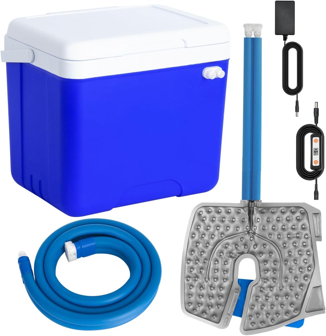 Cold Therapy Machine After Surgery Ice Machine with Knee Flexible Pad, Cryotherapy Machine for Knee Pain, Sprains, Swelling, Other Injuries, Quiet Pump,Timing Function (14 Quart)