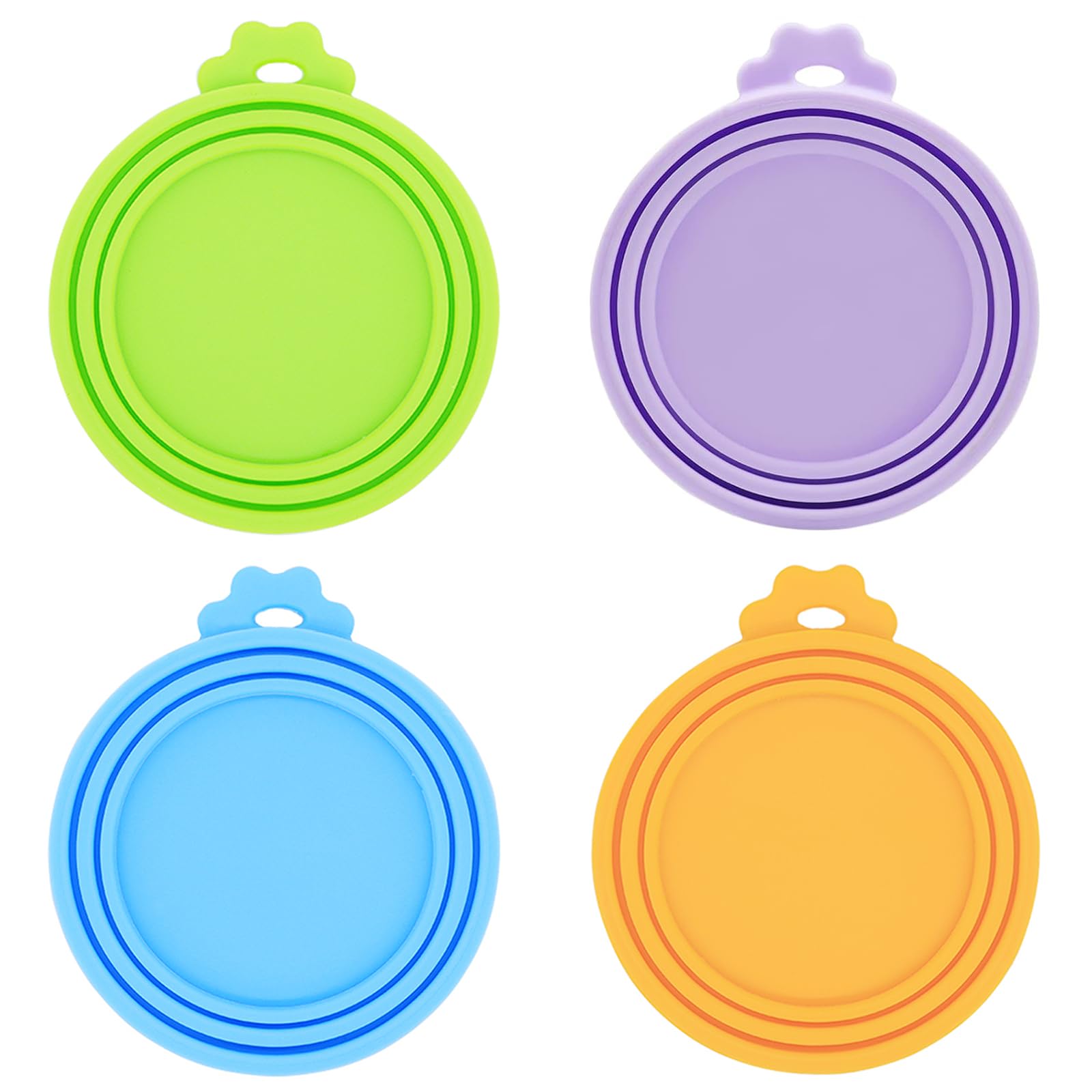 Fundas para latas de comida, paquete de 4 unidades, tapas universales de silicona sin BPA para comida de perros y gatos, se adapta a todos los tamaños estándar para perros y gatos para