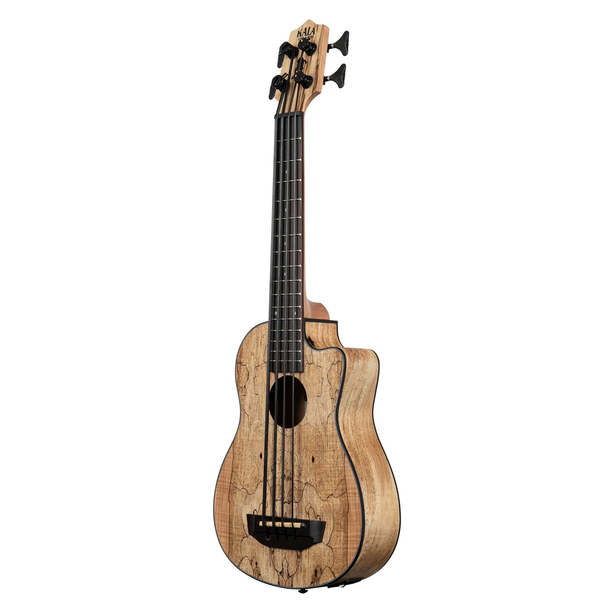 Kala UBASS-SP-MAPL-FS Ukulele Basso Elettrificato Amplificato Spalted Maple