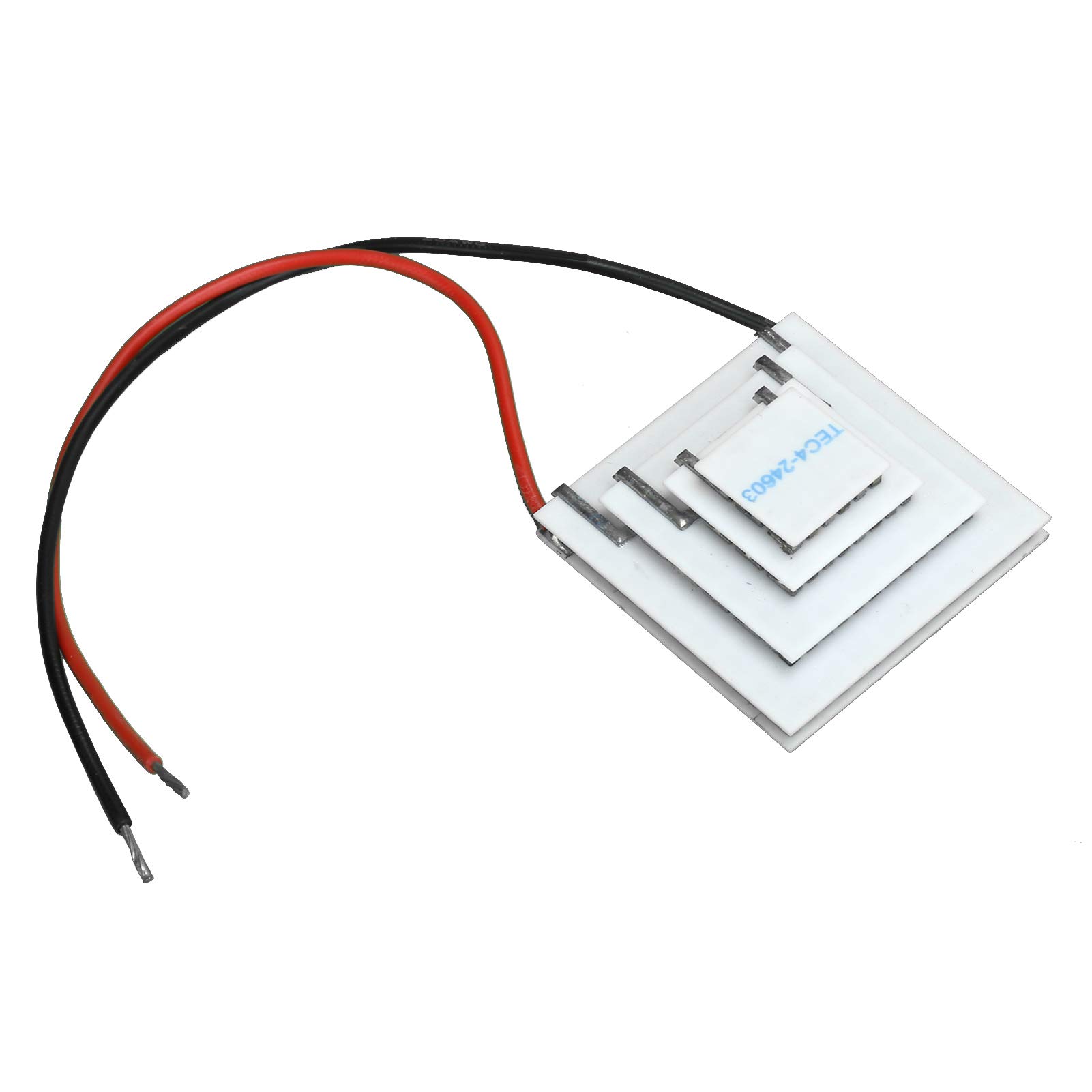 Keenso Plaque de Refroidissement Thermoélectrique à 4 Couches en Céramique TEC4 24603 Module de Chauffage de Refroidissement DC12 V 107 C 224,6 F Différence de Température pour les Projets de
