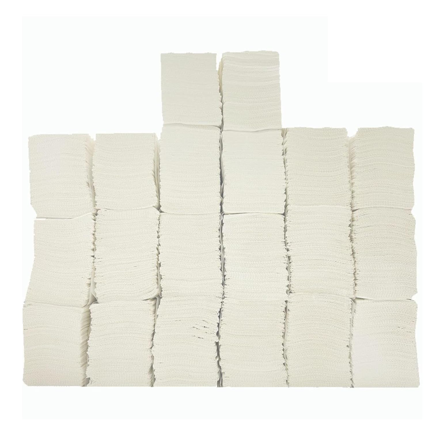Silken Snow Multifold Tissue Paper, 1 Ply M Fold Tissue Paper Bulk, White Folded Paper Towels, Soft & Absorbent 21x20 cm for Dispenser Office Commercial and Home, 6000 Pieces (150 count (Pack of 40))-image-44