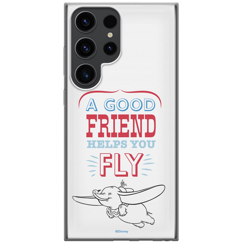 ERT GROUP mobile phone case for Samsung S23 ULTRA original and officially Licensed Disney pattern Dumbo 004 optimally adapted to the shape of the mobile phone, case made of TPU