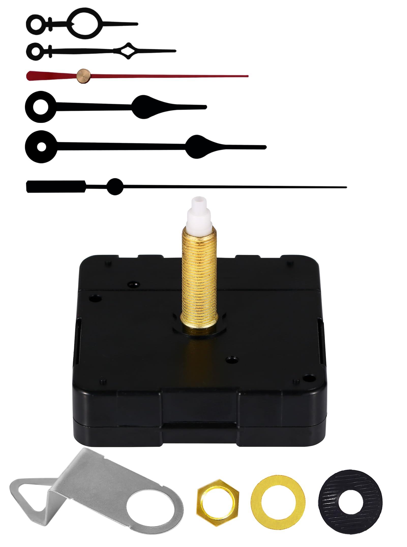 Upgrade Your DIY Clock Project with Long Shaft Silent Clock Mechanisms - Perfect for Thick Panels! Get Inspired and Create a Stylish Timepiece at Home (32mm Shaft, A+B Hands)