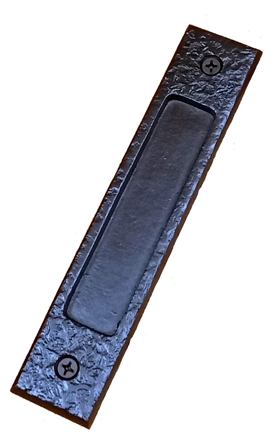 Large Flush Pull Handle - Finger Pull - Easy Mount (Matte Bronze)