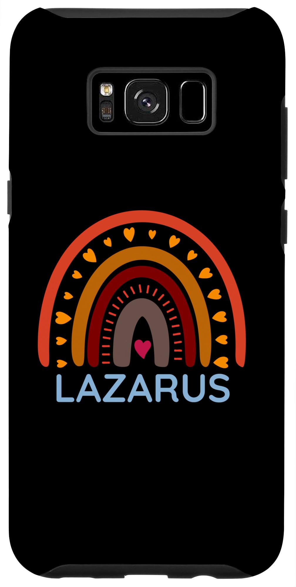 Galaxy S8+ Lazarus Personalized Name. Colorful Rainbow, Fun Graphic Case
