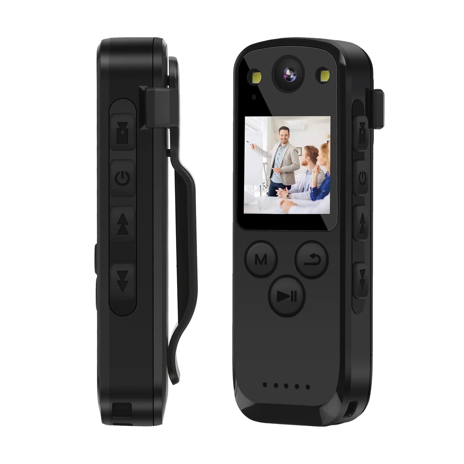 JVDDI Body Camera A31 Mini Digital Camera Screen FHD 1080P Body Mounted Small Portable Cam Closely Webcam Car DVR Sports DV for Outdoor Recording(With 16GB TF Card)