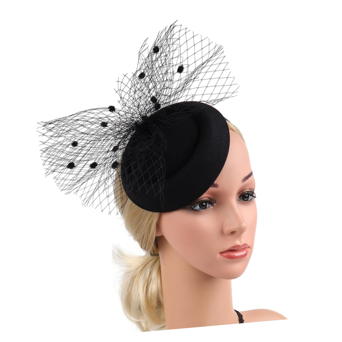SHERCHPRY 2pcs Tea Party Cappello Sposa Donna Cappello Lana Modellazione
