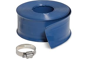 Milliard 100 ft Heavy Duty Pool Drain Hose, Ideal for Water Removal...
