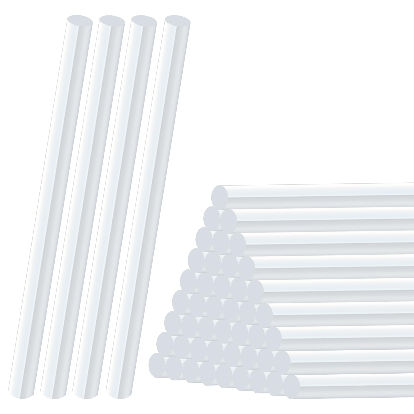 50 Stück Heißklebesticks 11mm x 200mm, Heißklebestifte für Heißklebepistole Sticks, Transparente Heissklebepistole Klebesticks Heisskleber Sticks für Heimwerken, Reparieren Handwerk(transparent)
