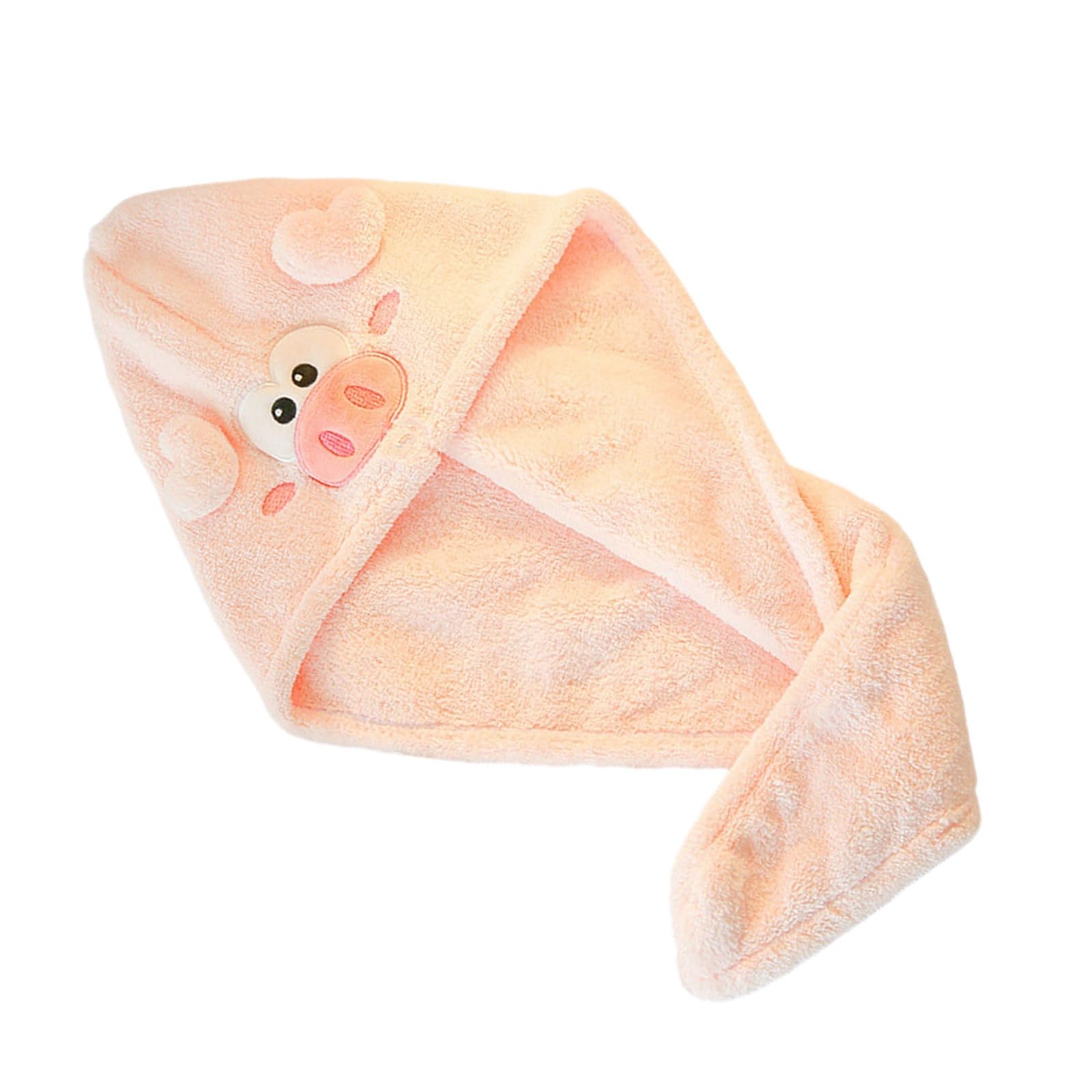 Elnwnnkc Women's A Super Bsorbent Hair Towel Wrap For Wet Hair, Quick Dry Microfiber Towel With Button Shower Caps, Bath Ccessories Quick Drying