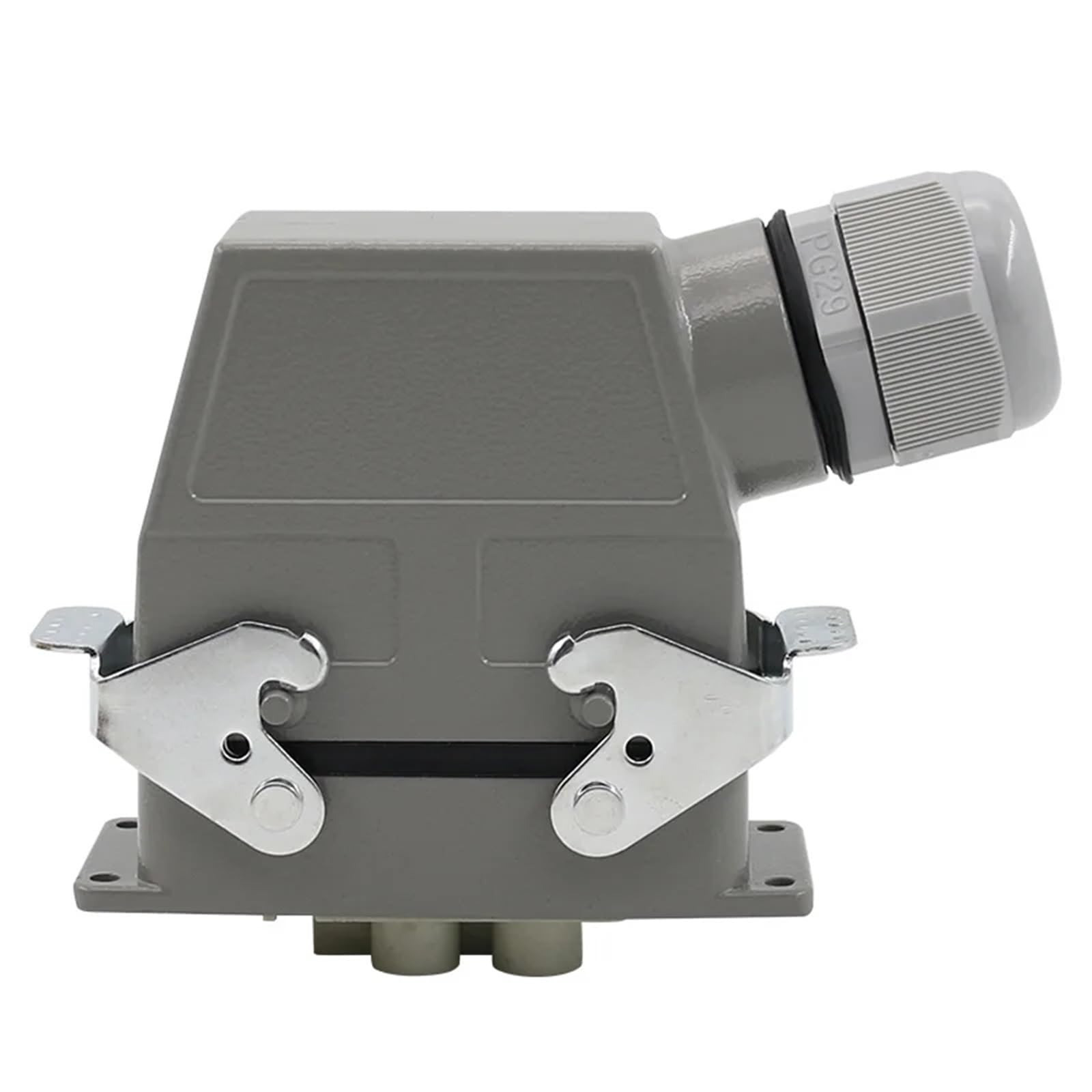 Connecteur rectangulaire robuste HDC-HD-4/2, 6 broches, prise industrielle d'aviation, 80A + 16A, 500V, 1 pièce(Lateral line)